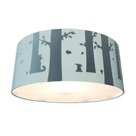 Plafondlamp | Silhouet Vos in het bos