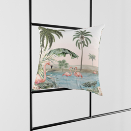 Sierkussen | 60 x 60 cm | Flamingo Oasis | Kikki Belle