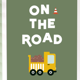 Poster | On the Road  | Olijfgroen