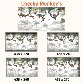 Fotobehang - Cheeky Monkey's