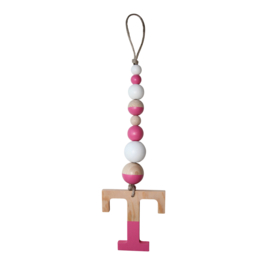 Letterhanger | Fuchsia - Wit