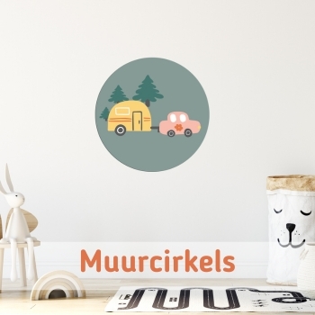 Kinderkamer met muurcirkel