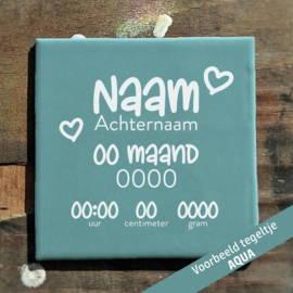 Geboorte tegeltje design 3