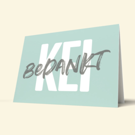 Bedankt