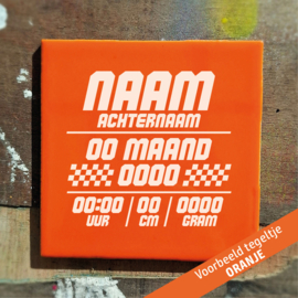Geboorte tegeltje design 4