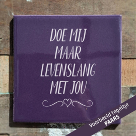Doe mij maar levenslang met jou