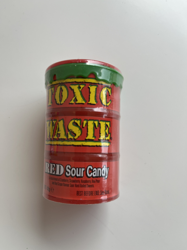 Toxic waste red