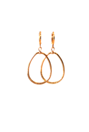 Oorbellen hanger klein 24K goldplated