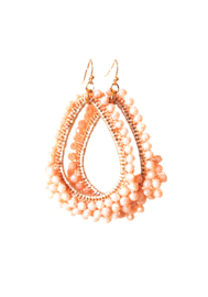 Oorbellen met crystals nude