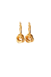 Creolen met ringetjes 14K goldplated