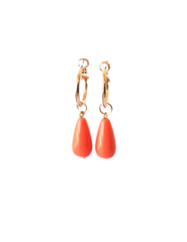 Creool goldplated met koraal