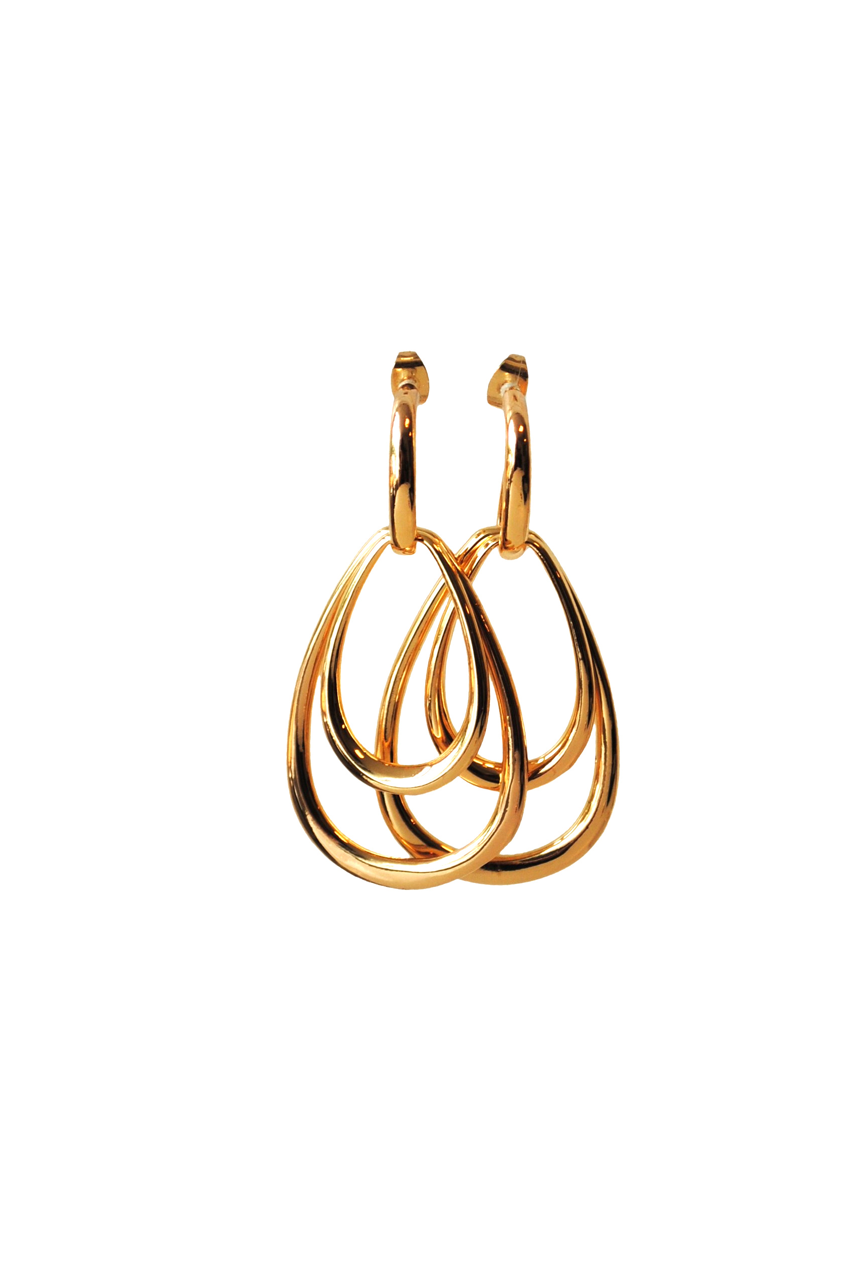 Statement oorbellen 24K goldplated