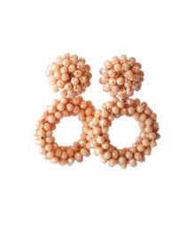 Oorbellen crystals nude