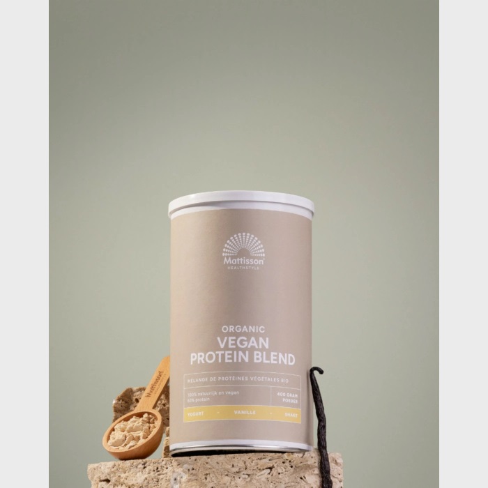 Biologische vegan proteïne mix met vanille