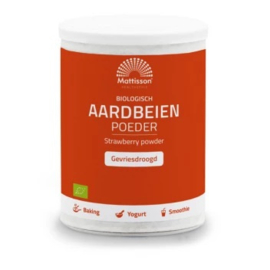 Biologische aardbeien poeder