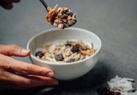 Low carb granola met veenbessen & vanille 350g