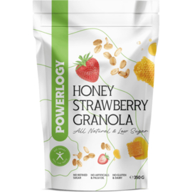 Honing aardbei granola Powerlogy 350 g