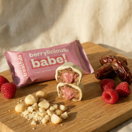 Treatfuls witte chocoladereep met frambozenvulling