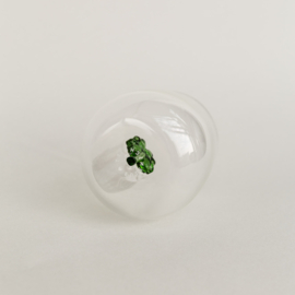 Drinkglas met klavertjevier figuur