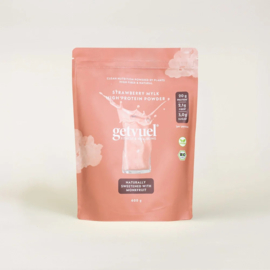 Getvuel vegan high proteïnepoeder aardbei