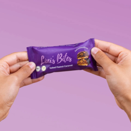 Lini's bites salted peanut caramel
