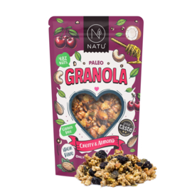 Paleo granola kersen & amandelen 370 g