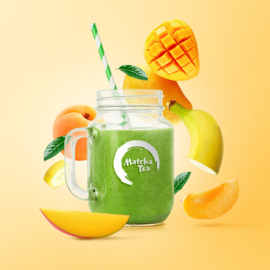 Bio matcha shake banaan