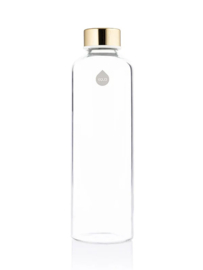 Glazen fles met cover lila