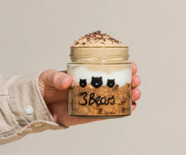 Overnight oats iced coffee
