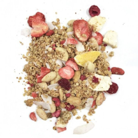 Granola met fruit en witte chocolade 300g