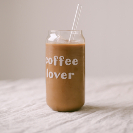 Hoog glas coffee lover