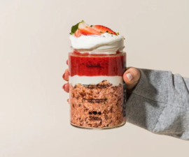 Overnight oats aardbei