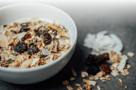 Low carb granola met veenbessen & vanille 350g