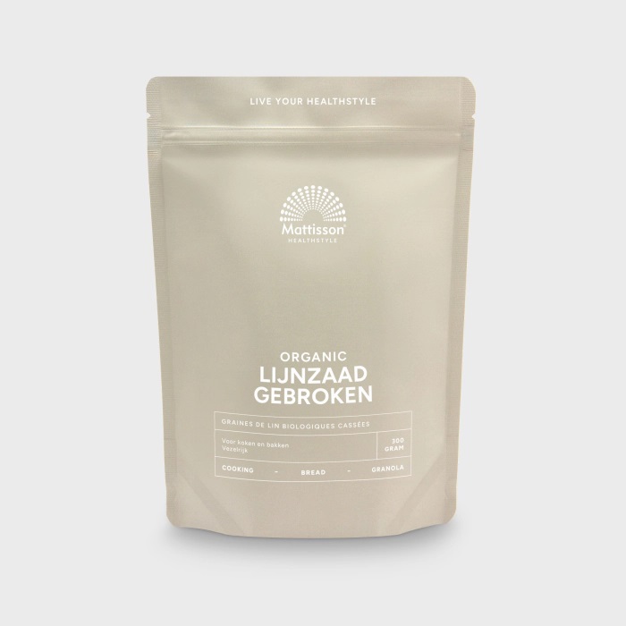 Gebroken lijnzaad biologisch 300 g