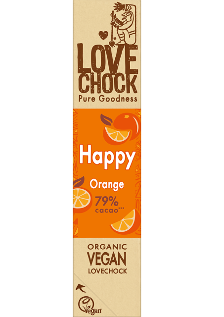 Love chock happy orange