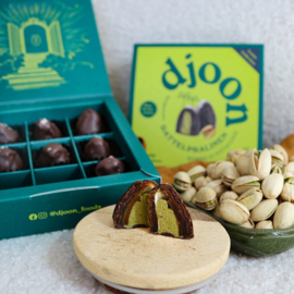 Dadelpralines bomba di pistacchio