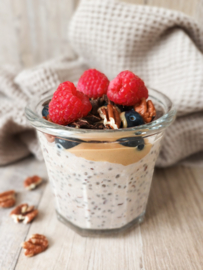 Pinda speculaas overnight oats