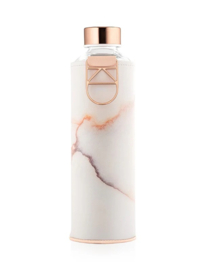 Glazen fles met cover lava
