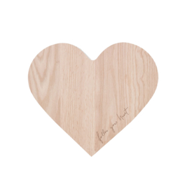 Houten plankje follow your heart