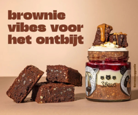 Overnight oats peanut brownie