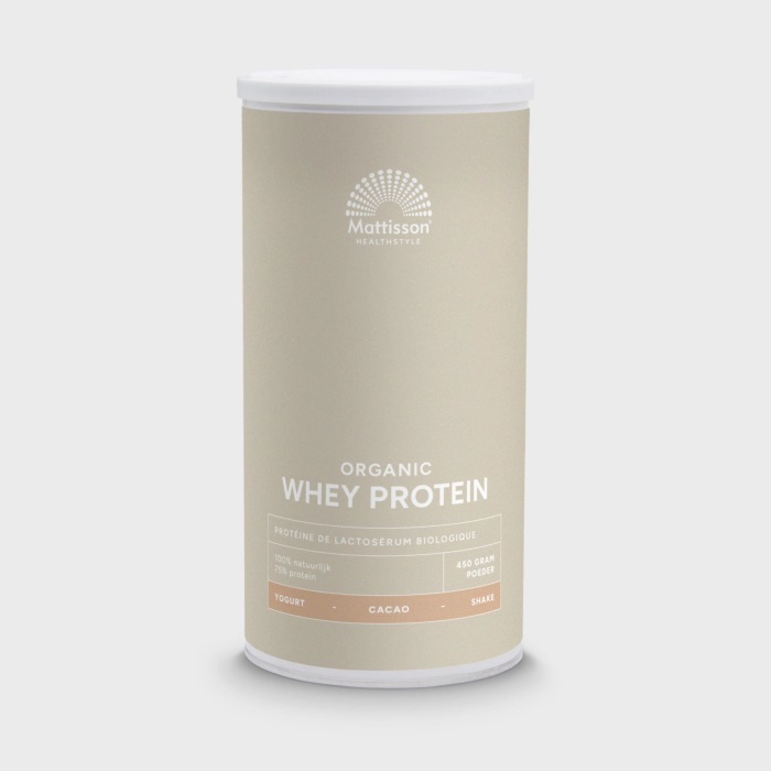 Biologische wei proteïne poeder cacao