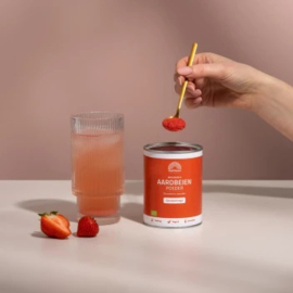 Biologische aardbeien poeder