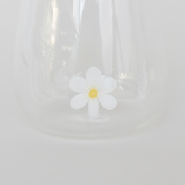 Drinkglas met madeliefje figuur