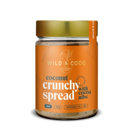 Kokos spread crunchy met cacao nibs 300 g