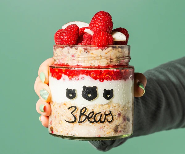 Overnight oats framboos & kokos - LIMITED EDITION