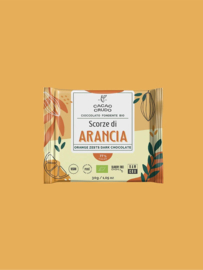 Cacao crudo chocolade met sinaasappel
