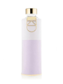 Glazen fles met cover lila