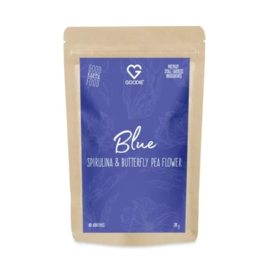 Blauwe spirulina & kittelbloem poeder