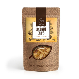 Kokoschips gezouten karamel bio 70 g