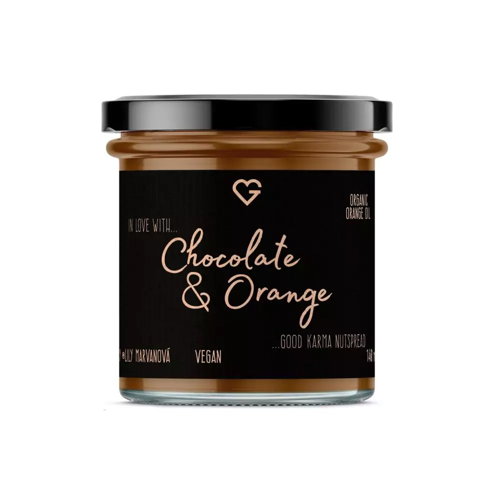 Notenpasta chocolade & sinaasappel 140 g